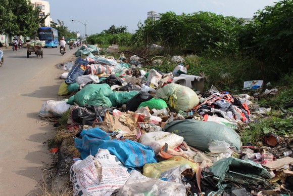 Vứt rác bừa bãi tại 1 Khu công nghiệp ở quận Tân Phú, TPHCM