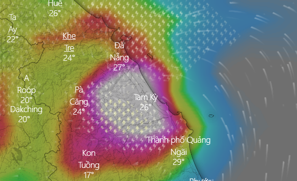 Hôm nay 12-9, các tỉnh từ Quảng Trị đến Quảng Ngãi có mưa to đến rất to ảnh 2