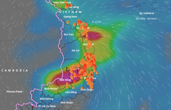 Cảnh báo lũ trên các sông ở Phú Yên, Khánh Hòa và khu vực Nam Tây Nguyên ảnh 2