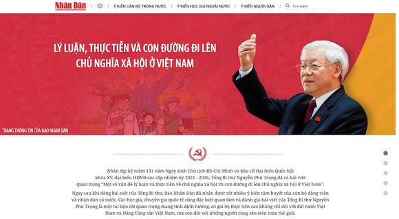 Ra mắt trang thông tin đặc biệt về bài viết của Tổng Bí thư Nguyễn Phú Trọng