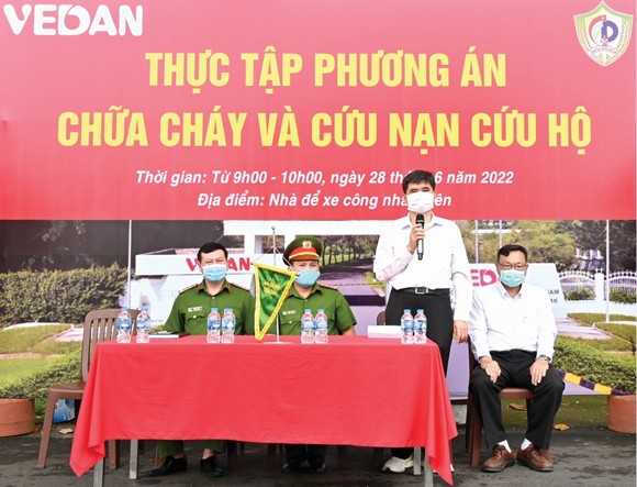 Vedan Việt Nam nâng cao kỹ năng phòng cháy chữa cháy cho hơn 100 cán bộ công nhân viên ảnh 1