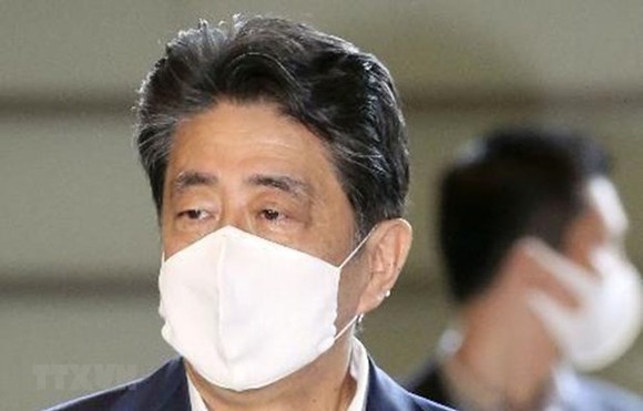 Thủ tướng Nhật Bản Shinzo Abe có ý định từ chức vì lý do sức khỏe. Ảnh: Kyodo/TTXVN