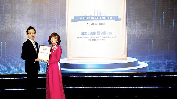 Acecook Việt Nam vào Tốp 10 Doanh nghiệp tiêu biểu có nguồn nhân lực hạnh phúc 2020