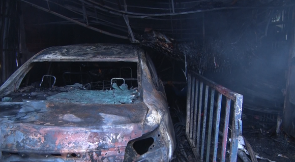 Đồng Nai: Cháy cửa hàng phụ tùng ô tô tại huyện Thống Nhất ảnh 1
