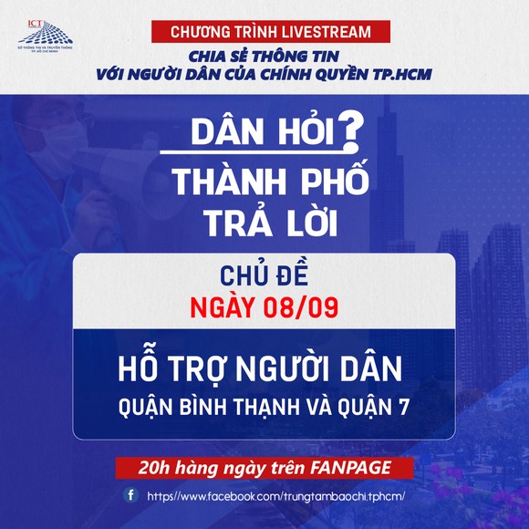 Đối thoại trực tiếp về việc hỗ trợ người dân quận Bình Thạnh và quận 7 ảnh 1