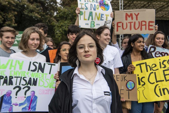 Daisy Jeffrey, một trong những người tổ chức phong trào School Strike 4 Climate