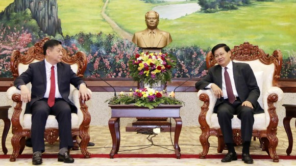 Lãnh đạo Đảng, Nhà nước Lào tiếp đoàn đại biểu cấp cao Ban Tuyên giáo Trung ương Đảng   ảnh 1