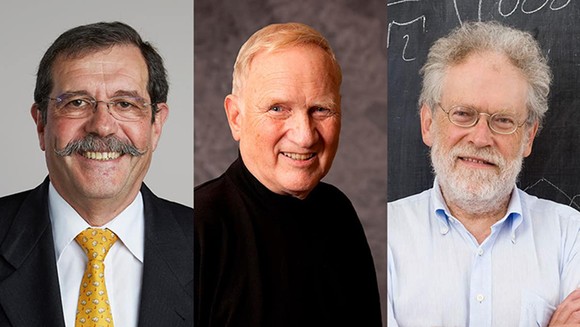 Chân dung các nhà khoa học nhận giải Nobel Vật lý 2022  (từ trái qua): Alain Aspect, John F. Clauser và Anton Zeilinger