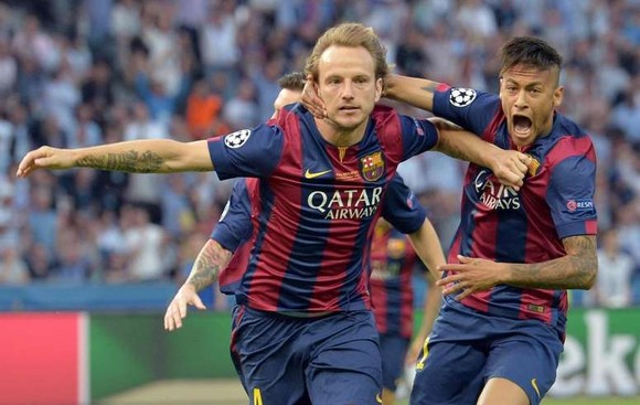 Ivasn Rakitic và Neymar ở Barca.