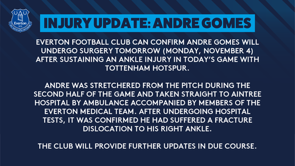 Andre Gomes sẽ phẫu thuật cổ chân bị gãy ảnh 1
