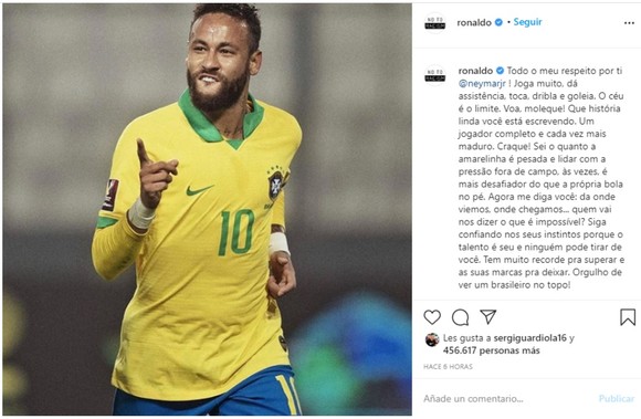 Ronaldo Nazario ngợi ca Neymar phá vỡ kỷ lục ghi bàn: Bầu trời là giới hạn! ảnh 2