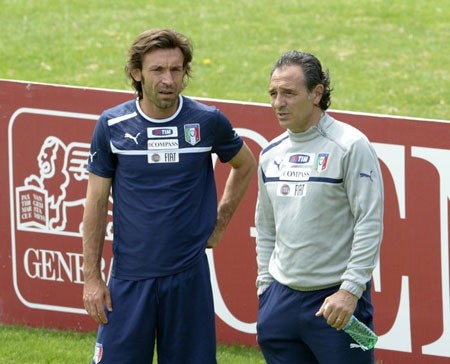 Cesare Prandelli và Andre Pirlo