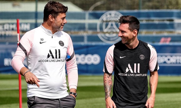 Pochettino và Leo Messi ở PSG