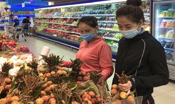 Trái vải chính gốc Hải Dương và Bắc Giang đã có mặt tại hệ thống siêu thị Co.opmart ảnh 1