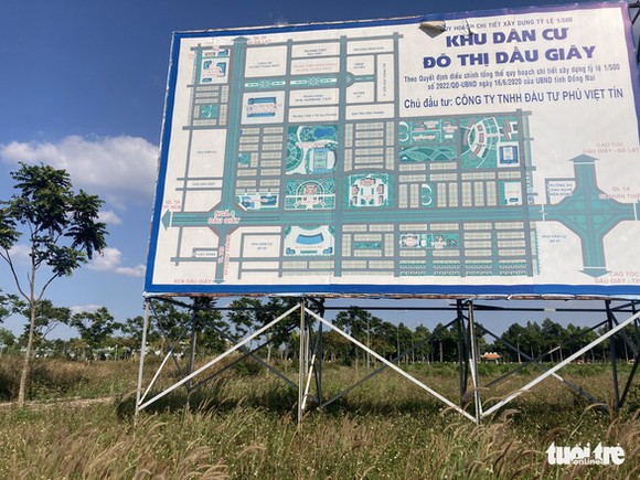 UBND tỉnh Đồng Nai đang yêu cầu rà soát nguồn gốc đất ở dự án này - Ảnh: H.M