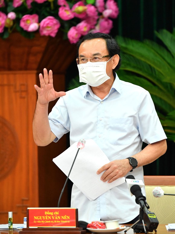 Bí thư Thành ủy TPHCM Nguyễn Văn Nên: Phải bám cơ sở, bám địa bàn, bám pháo đài để chống dịch ảnh 3