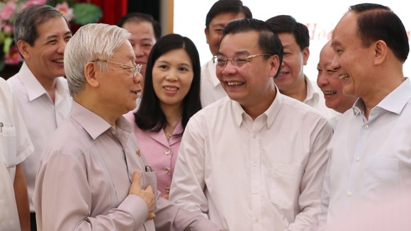 Tiếp xúc cử tri Hà Nội, Tổng bí thư, Chủ tịch nước Nguyễn Phú Trọng: “Lãnh đạo phải bản lĩnh, có phương pháp và đặc biệt là phải đoàn kết" ảnh 4