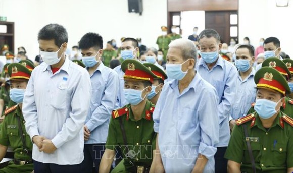 Chiều 14-9, Tòa án Nhân dân TP Hà Nội tuyên án vụ án Đồng Tâm. Ảnh: TTXVN
