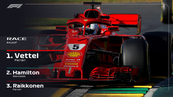 Đua xe F1: Vettel khai vị mùa giải mới bằng chiến thắng ở Melbourne ảnh 1