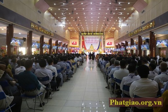 堅江省佛教會舉行2017-2021年任期第九屆佛教代表大會。（圖片來源：Phatgiao.org.vn）