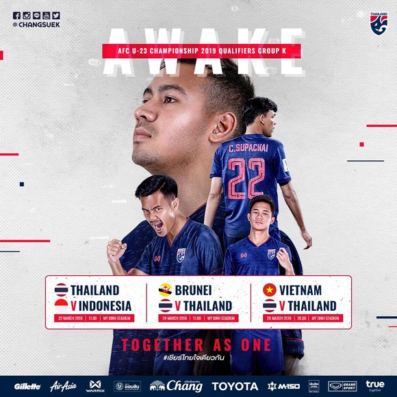 Thái Lan công bố danh sách đội U23