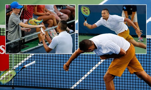 Kyrgios có thể “thổi bay” Federer - Nadal - Djokovic, nhưng trước mắt chỉ... thổi bay chai nước ảnh 3
