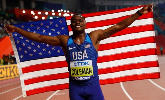 Giải điền kinh thế giới 2019: Coleman chạy nhanh thứ 6 lịch sử, giành HCV 100 mét ảnh 1