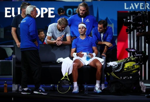 Nadal dính chấn thương khi tham dự Laver Cup