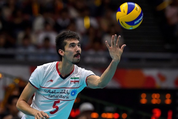 Ghaemi khi còn chơi cho Đội tuyển bóng chuyền Iran