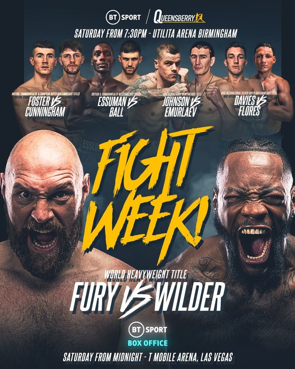 Fury tái chiến Wilder vào cuối tuần này, tại Las Vegas