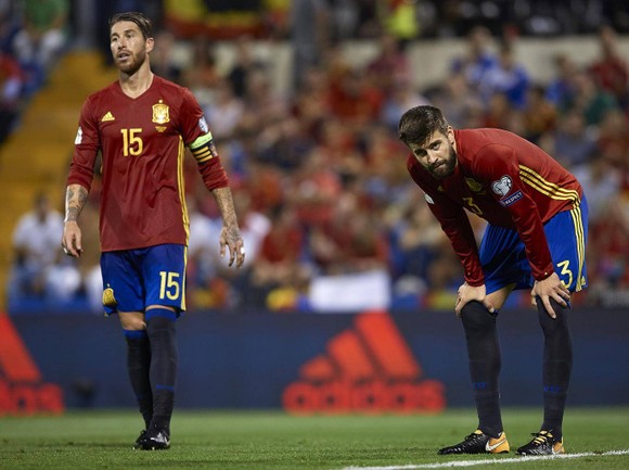 Đội tuyển Tây Ban Nha  có thể bị loại khỏi World Cup 2018. Ảnh: Getty Images.