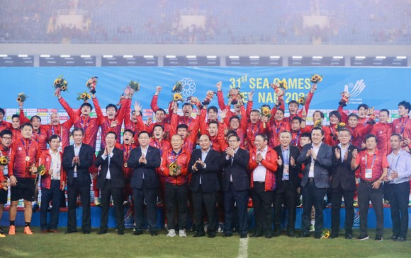 Đội tuyển bóng đá nam U23 đã bảo vệ thành công ngoii vô địch SEA Games nên chắc chắn sẽ được nhiều khoản thưởng. Ảnh: DŨNG PHƯƠNG