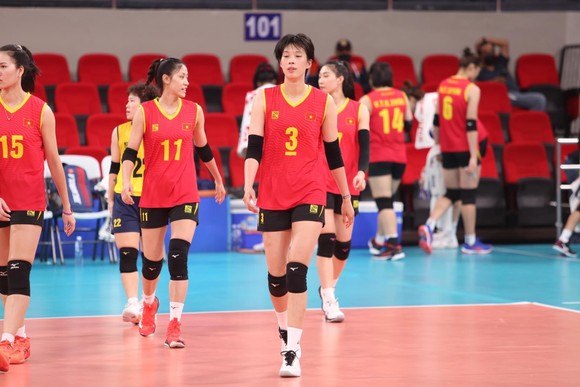 Đội tuyển bóng chuyền nữ Việt Nam có hạng 4 chung cuộc. Ảnh: AVC