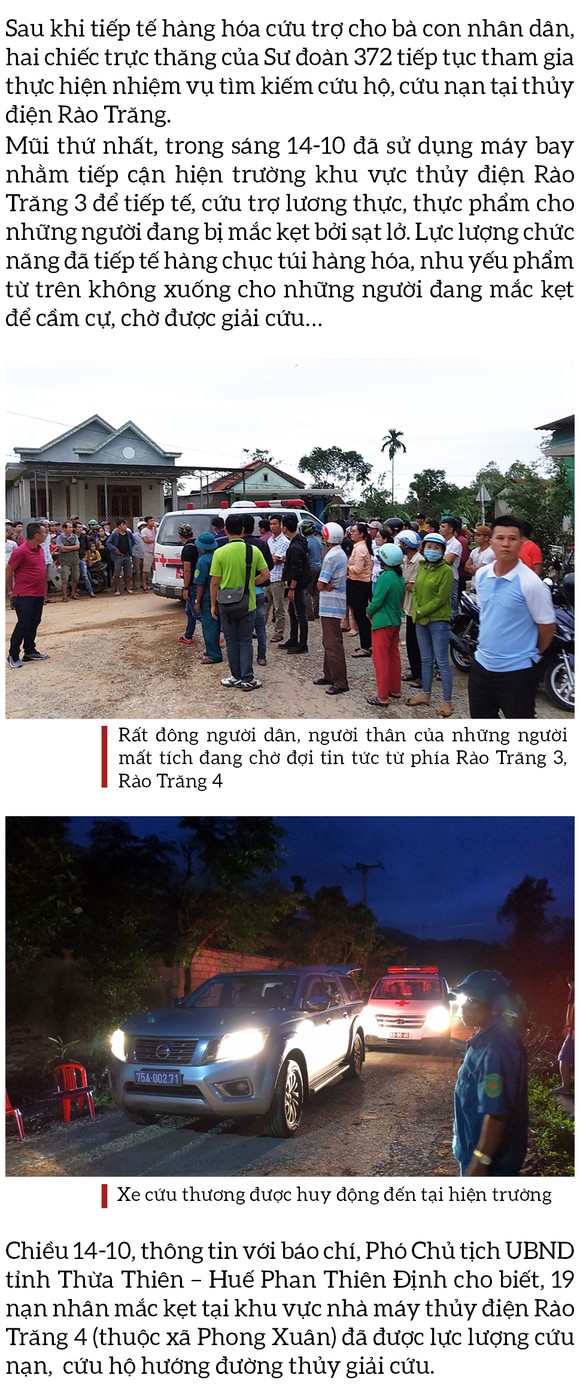 Toàn cảnh cuộc vượt rừng tìm kiếm, cứu nạn người mất tích ở Rào Trăng 3 ảnh 12