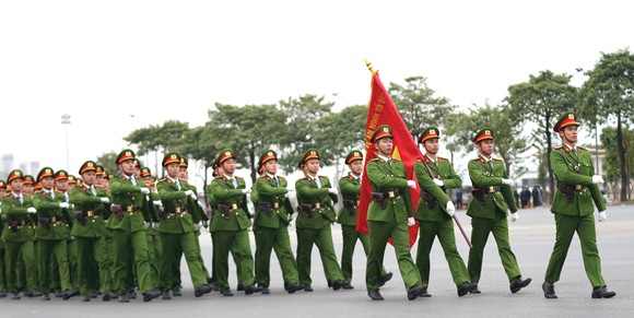 Các lực lượng tổng duyệt phương án bảo vệ Đại hội Đảng lần thứ XIII ảnh 2
