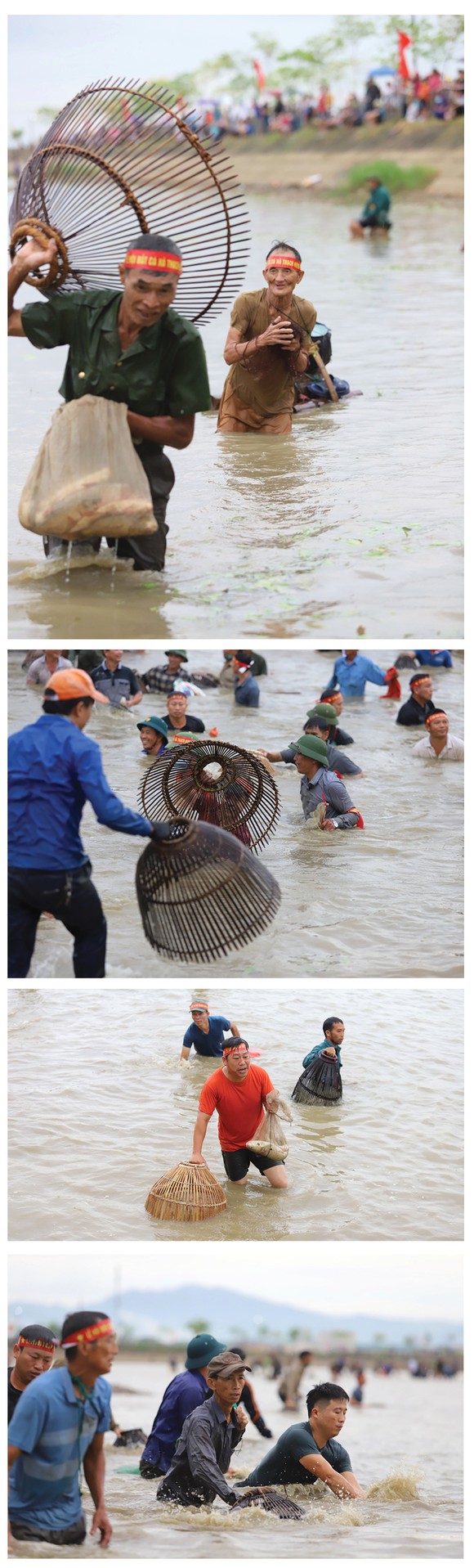Hàng trăm người nô nức bắt cá hồ Đập Lổ ở Hà Tĩnh ảnh 7