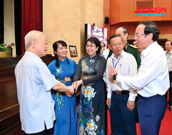 Tổng Bí thư Nguyễn Phú Trọng: Tạo điều kiện tốt nhất để TPHCM phát triển nhanh và bền vững ảnh 4
