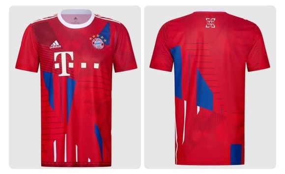 Mẫu áo kỷ niệm 10 năm vô địch Bundesliga của Bayern Munich