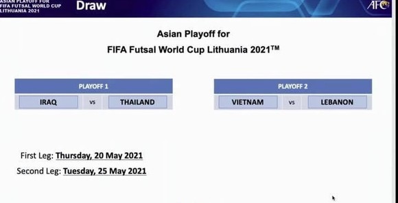 Futsal Việt Nam tranh vé đi World Cup với Lebanon ảnh 2