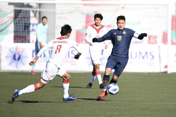 Thái Lan chật vật có trận hòa 1-1 trước Mông Cổ. Ảnh: FA