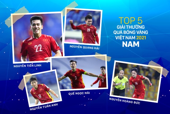 Tốp 5 Giải thưởng Quả bóng vàng Việt Nam 2021 ảnh 1