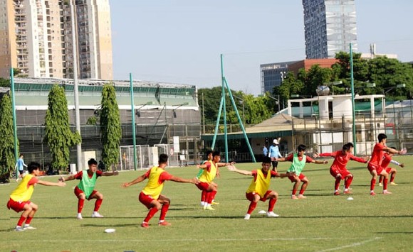 Toàn đội tích cực tập luyện hướng đến giải U20 châu Á 2023