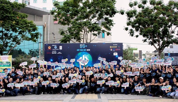 Đà Nẵng: Gần 500 bạn trẻ và người dân tham gia mít tinh hưởng ứng Giờ Trái đất 2019 ảnh 1