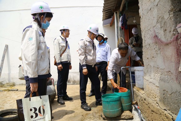 Nhà máy khử nước mặn được Doosan Vina tặng cho người dân đảo An Bình, huyện Lý Sơn (tỉnh Quảng Ngãi)