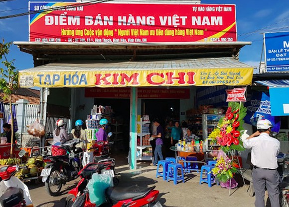 Hàng Việt tại điểm bán hàng ở Đồng Nai