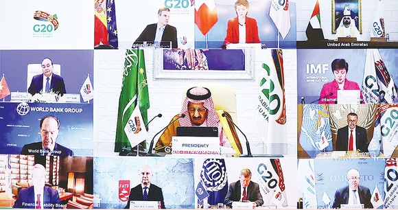 Các nhà lãnh đạo tham dự Hội nghị thượng đỉnh Nhóm các nền kinh tế phát triển và mới nổi hàng đầu thế giới (G20)
