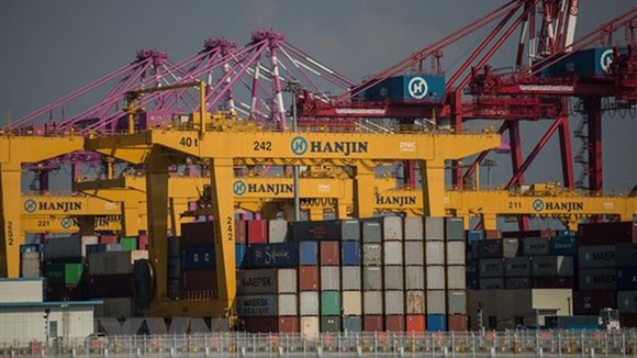 Toàn cảnh cảng container Incheon ở Seoul, Hàn Quốc. Ảnh: AFP/TTXVN