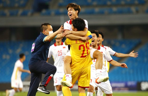 Khát vọng chiến thắng là sức mạnh của U23 Việt Nam tại giải lần này. Ảnh: P.NGUYỄN