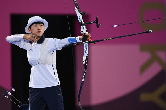 An San trở thành biểu tượng mới của bắn cung Hàn Quốc sau Olympic Tokyo 2020. Ảnh: GETTY