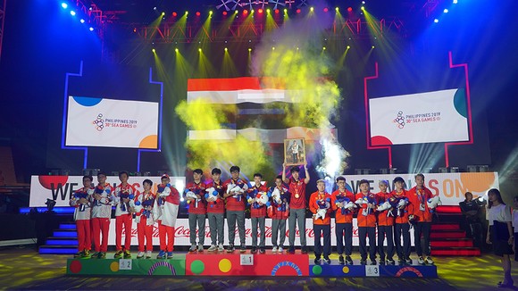 Tại SEA Games 30, Việt Nam đã giành được tấm HCĐ bộ môn Liên Quân Mobile. Ảnh: LIENQUAN GARENA